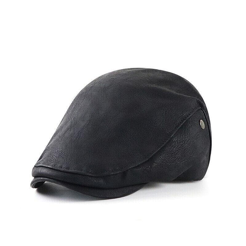 Boinas 2023, Boné Newsboy de Couro PU, Boinas de Inverno, Boné Masculino com Viseira Quente, Bonés Snapback com Letras d