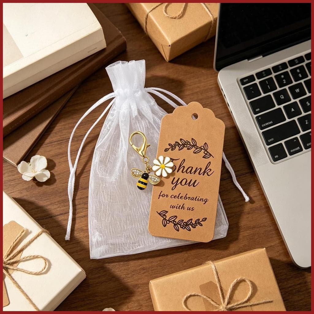 Cartões De Bolso Com Abelha Memorial Pingente Animal Sentimental Chaveiro Para Mulheres Homens Colegas De Trabalho yikui