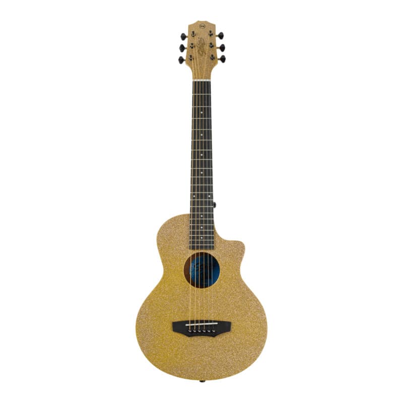 Violão Seizi Fun Panda Acústico Aço Desert Gold Sparkle