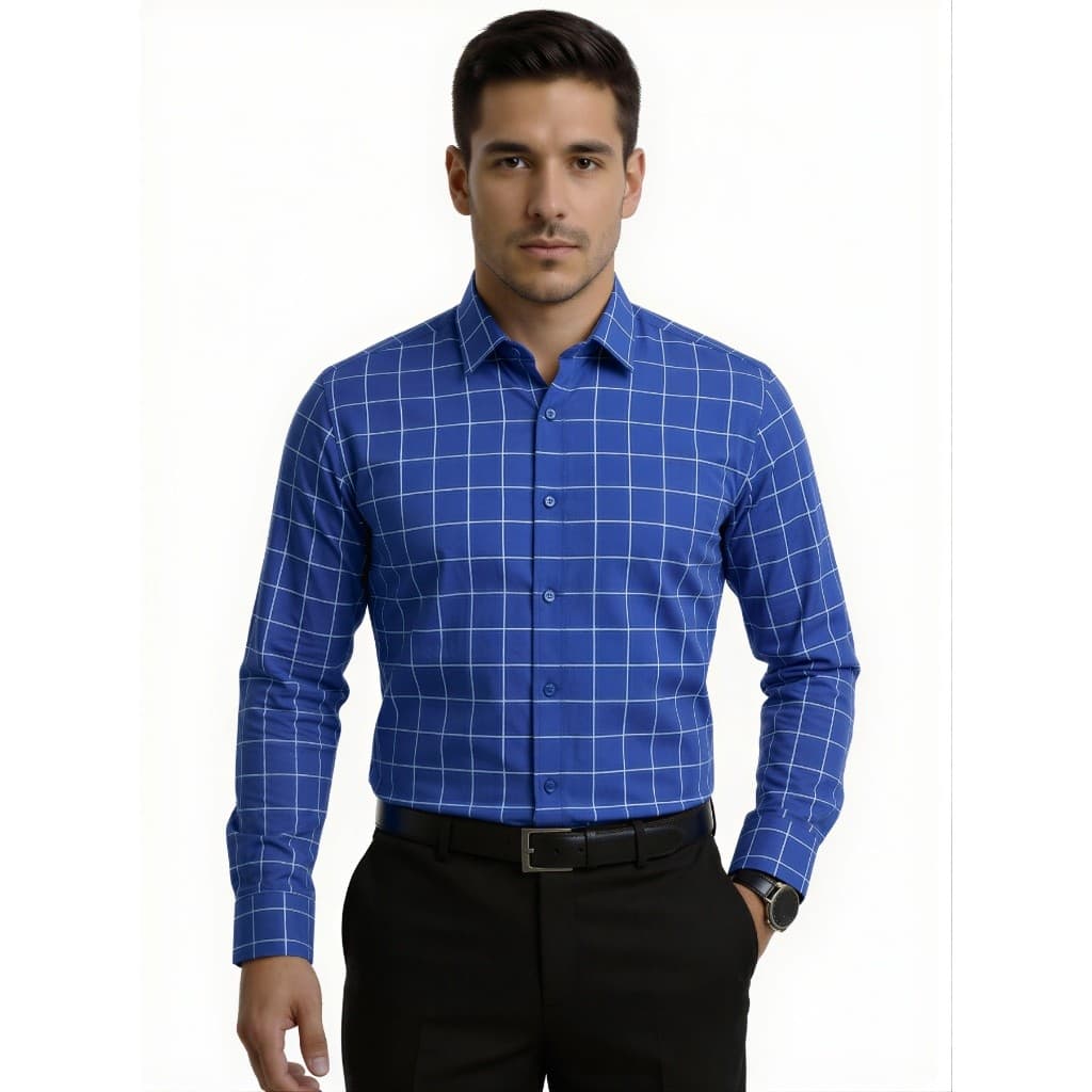 Camisa Social Masculina Manga Comprida Escritório Casual De Boa Qualidade Slim Fit Com Elastano