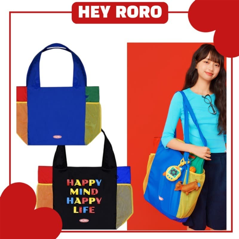 [WIGGLEWIGGLE] Bolsa Reutilizável Embalável Wiggle Tamanho Grande Nylon