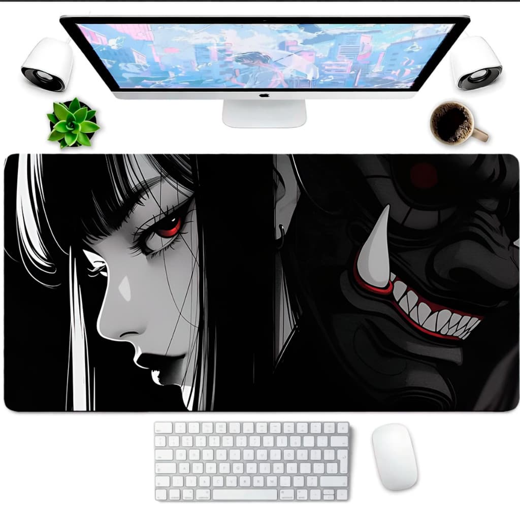 Mouse Pad Gaming Personalizado Masculino Base Estendida 80x30 Superfície Speed Para Jogos e Trabalho no Computador