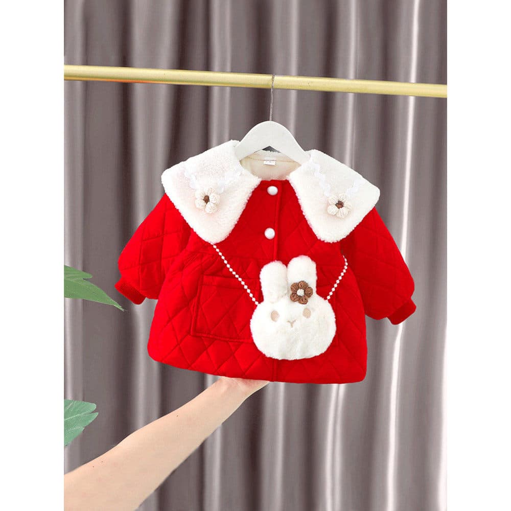 Meninas roupas acolchoadas roupas de inverno 2026 novo estilo estilo ocidental crianças velo acolchoado roupas bebê acol