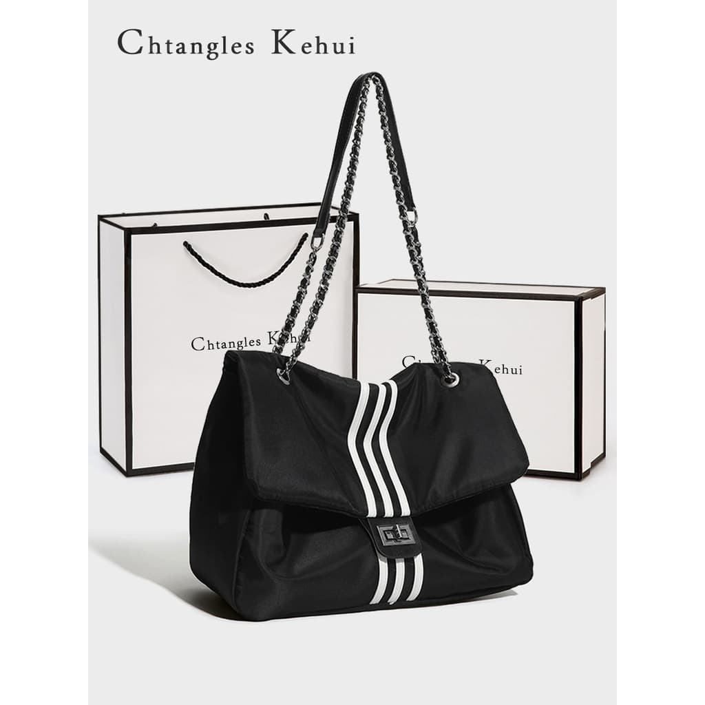 CHTANGLESKEHUI Bolsa Popular deste ano feminina de grande capacidade bolsa perdida 2024 novo estilo bolsa mensageiro Cas