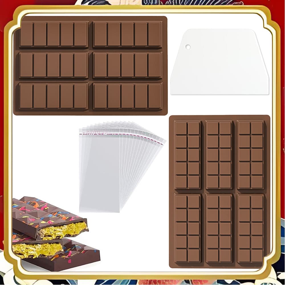 Conjunto de ferramentas de sobremesa caseira de molde de Chocolate de Silicone de qualidade alimentar