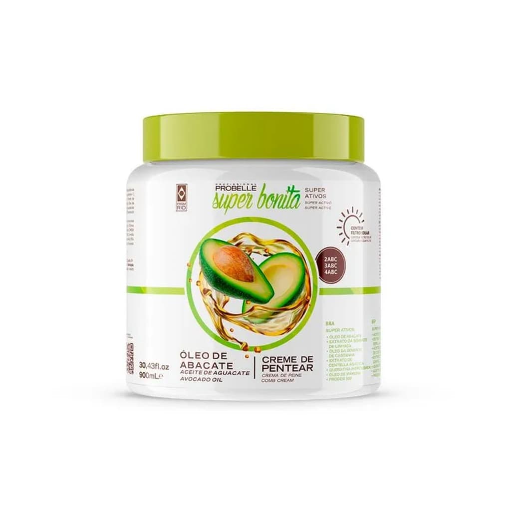 Probelle - Creme de Pentear  Óleo de Abacate 900ml