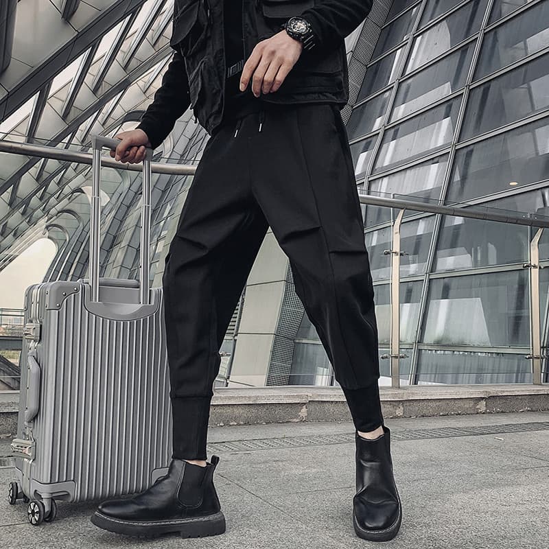 W inverno rufião bonito calças masculinas Street Wear versão coreana magro-ajuste calças espírito cara primavera outono