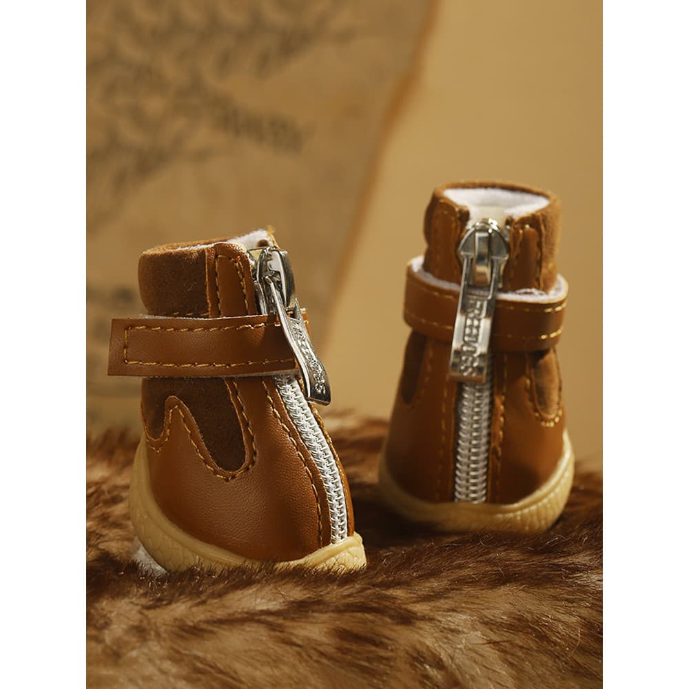 Sapatos para cães inverno Teddy não pode cair pés filhote de cachorro Pomeranian sapatos de algodão cães pequenos dedica