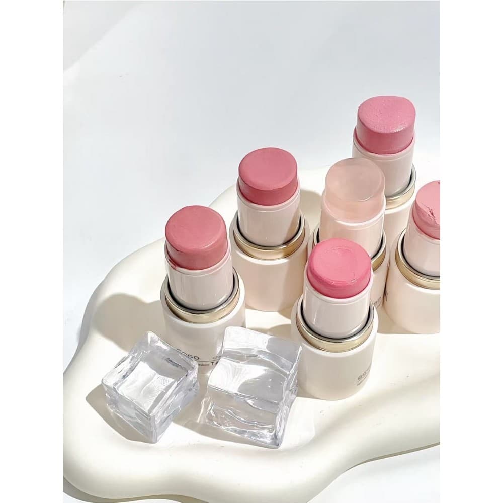 Blush de brilho de água facial leve feminino coreano!GOGO TALES GOGO Dance Ligeiramente Bêbado Água Brilho Blush Stick M