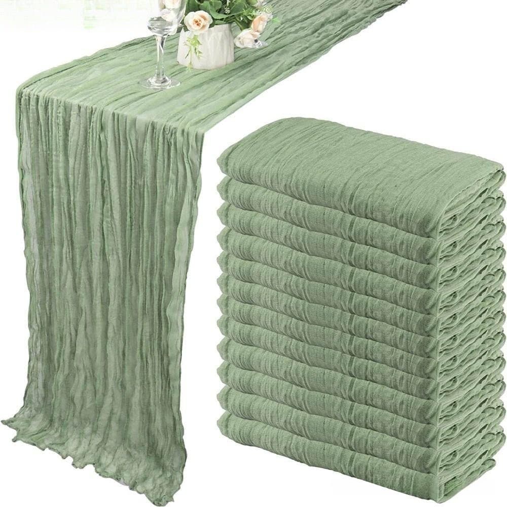 SOMEDAYZL0M Toalha De Mesa Gaze , Corredores Vintage 90x180/300cm , Decoração Rústica De Casamento Country PSBZ KUUO