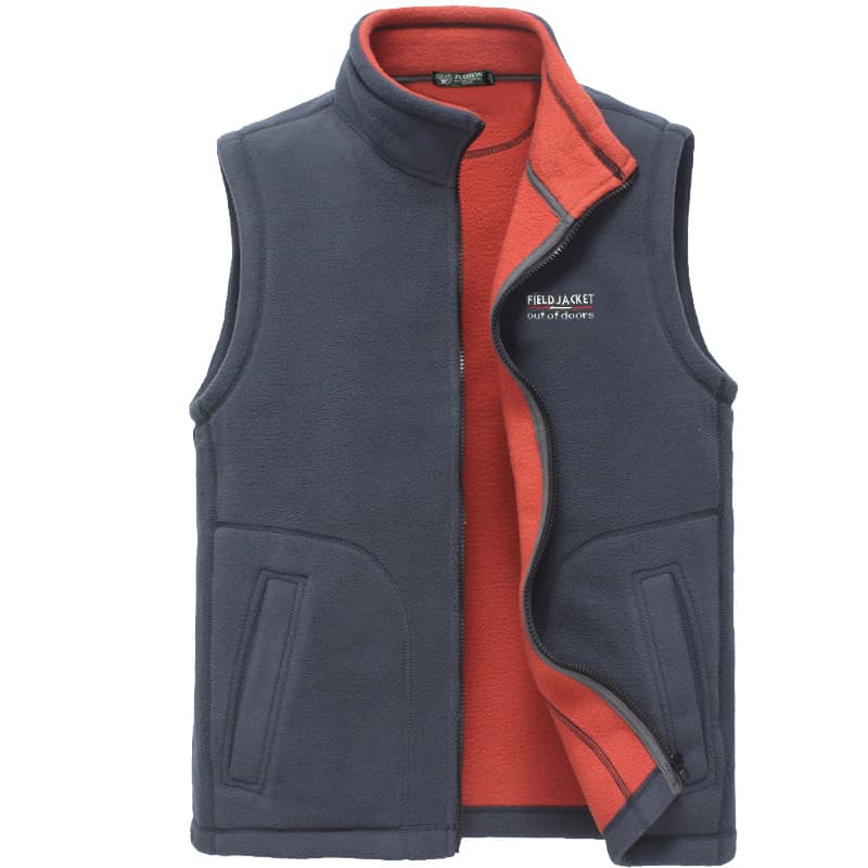 Colete masculino primavera outono velo superior colete de lã esportes ao ar livre jaqueta de lã colete jaqueta masculina