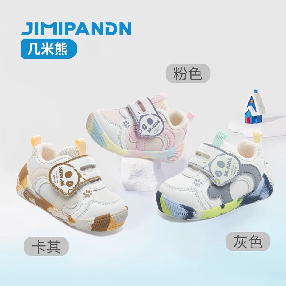 Jimmy Bear 2025 novo estilo masculino feminino bebê criança sapatos crianças malha respirável antiderrapante respirável