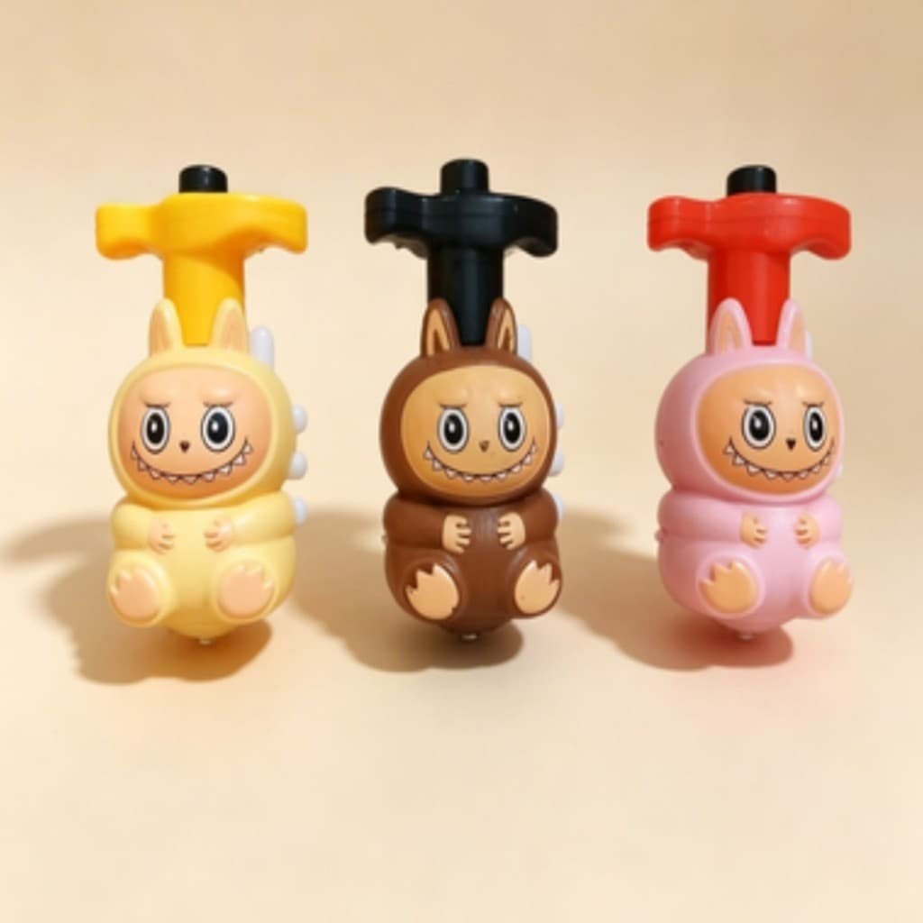 Pião Giratório Labubu com Luz e Som - Brinquedo Infantil