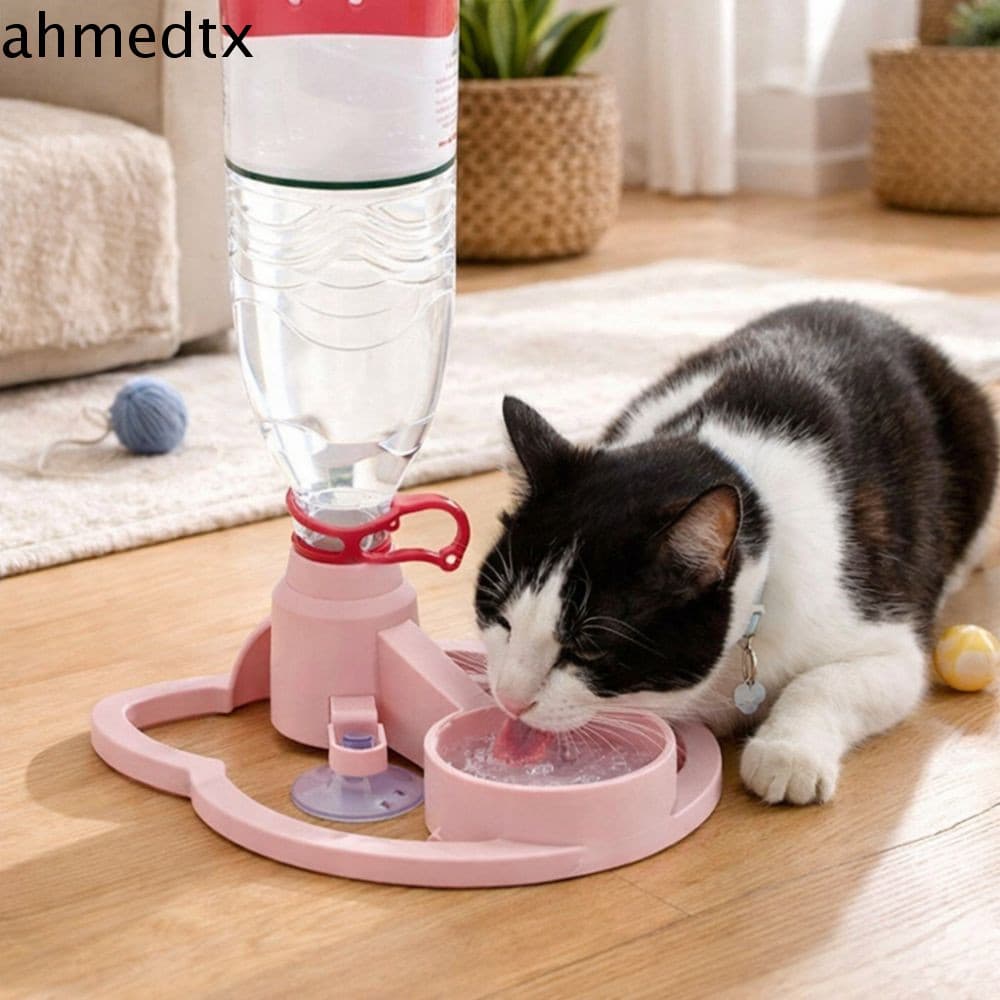 Distribuidor Automático De Água AHMEDTXB , Renovação Automática , Sem Plug-in Para Beber Gatos | Base Estável