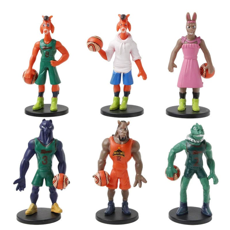 6 Pçs/Set Anime Cabra Figura Milagre Sonho Equipe Bonecas Cosplay Modelo De Ação Estatuetas Brinquedo Fãs Presente