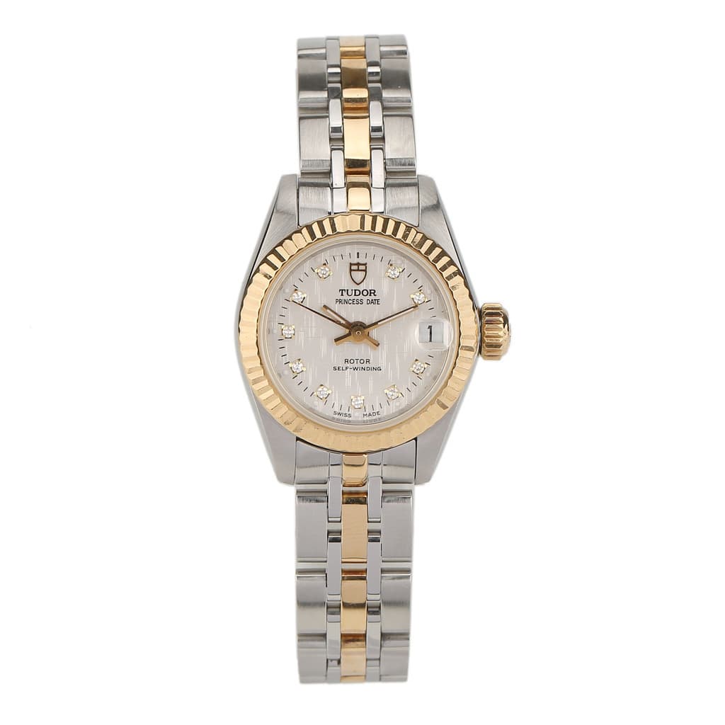 Tudor Princess Series 18K Ouro Original Incrustado Relógio Mecânico Automático Feminino M92513