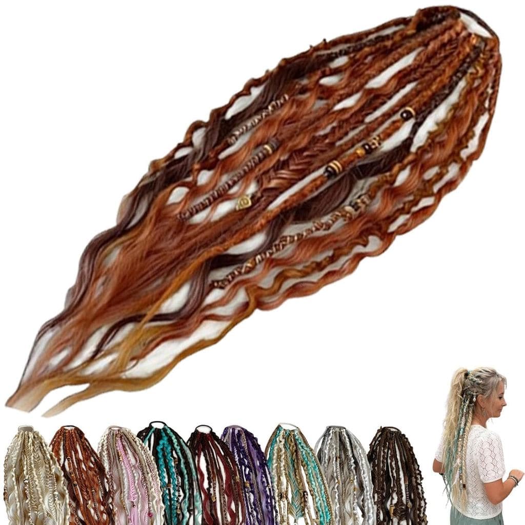 Rabo de cavalo elástico para dreadlocks - faixa de cabelo para dreadlocks, peruca de dreadlocks, extensão de cabelo drea