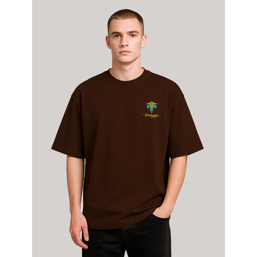 Camiseta Profissão Feminina Pedagogia Oversized – Símbolo da Educação com Estilo Casual 100% Algodão