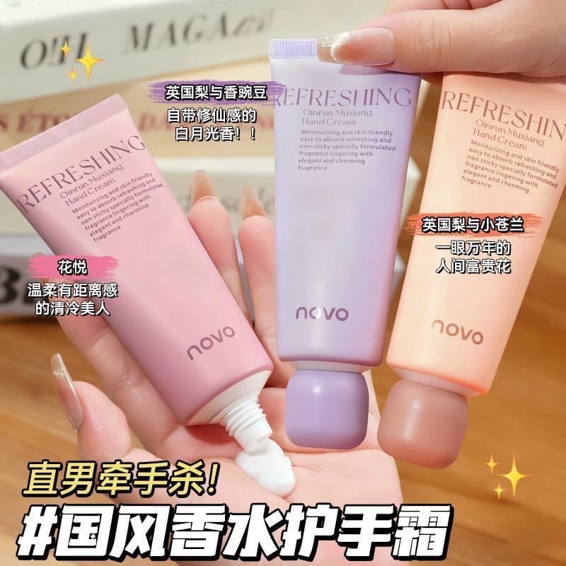 Novo Fragrância Creme para as Mãos Feminino Hidratante Hidratante Hidratante Anti-secagem Fragrância de Longa Duração Fr