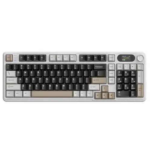 Teclado Mecânico Para Jogos Attack Shark X98 Pro Com Tela E Botão De Led
