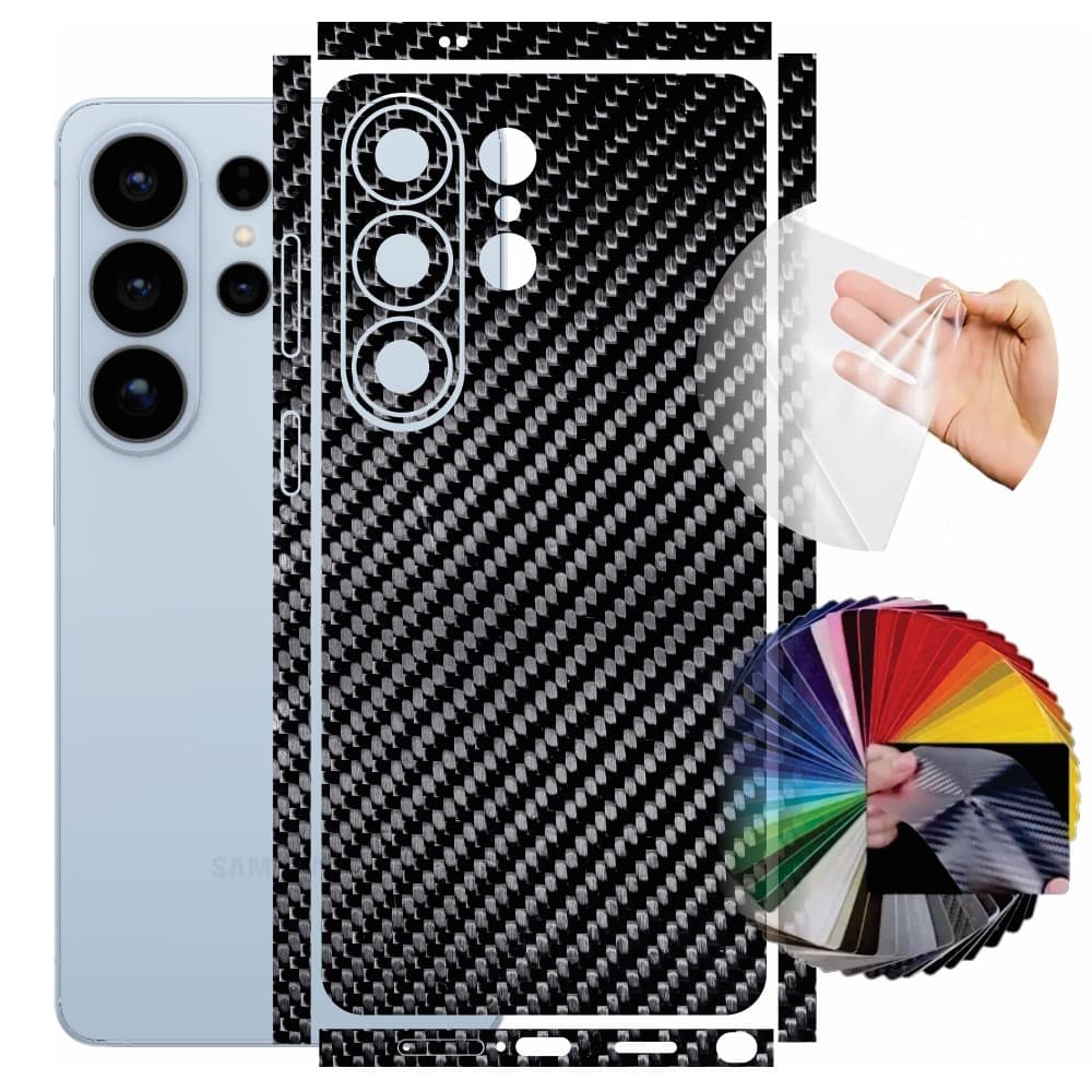 Película Samsung Galaxy S26 Ultra Blindagem PPF Fibra Carbono Traseira Guard Skin Protetora Contra Arranhões Anti-risco