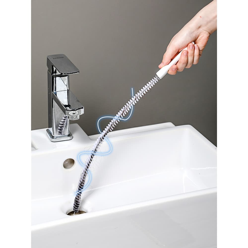 Desbloqueador de tubos para limpeza de pelos de esgoto, escova de limpeza para pia, solução para tubos de água. 4625