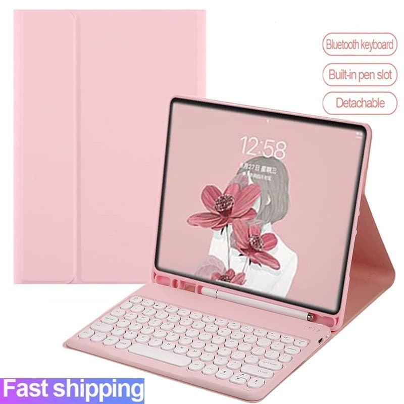 Capa De Teclado Bluetooth Sem Fio Para iPad 9.7 10.2 5a 6a 7a 8a 9a Geração 1-5 Pro 9.7 10.5 11 2020 2021 Mini 1-6