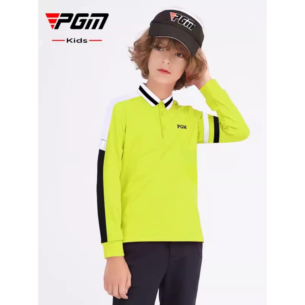 Golfe crianças roupas meninos manga comprida lapela camiseta primavera outono novo estilo Casual camisa esportiva topo v