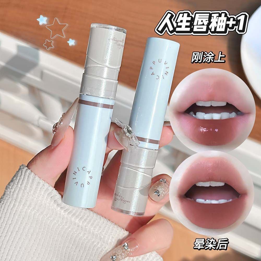 Genuíno novo estilo hidratante fosco esmalte labial clareamento maquiagem falsa não é fácil de desbotar estudantes adequ