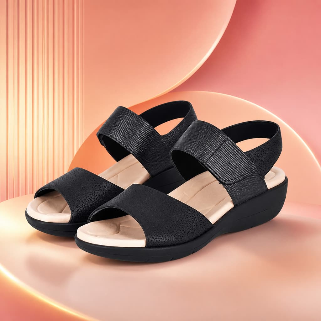 Sandália Piccadilly Ortopédica Feminina Velcro Conforto