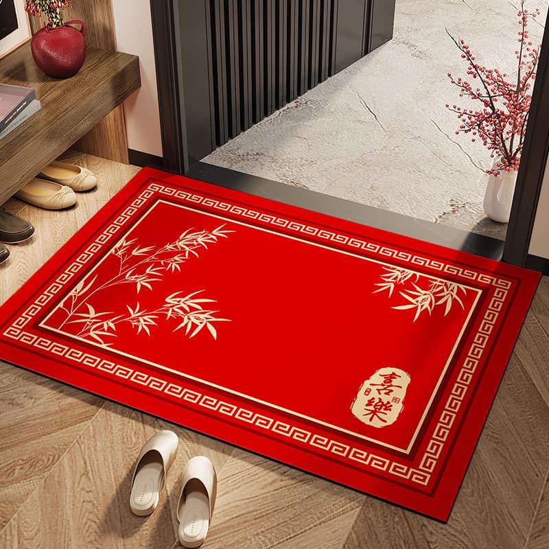 Diatom lama tapete de entrada casa festivo interior estilo chinês alegria segura entrada porta tapete Housewarming nova