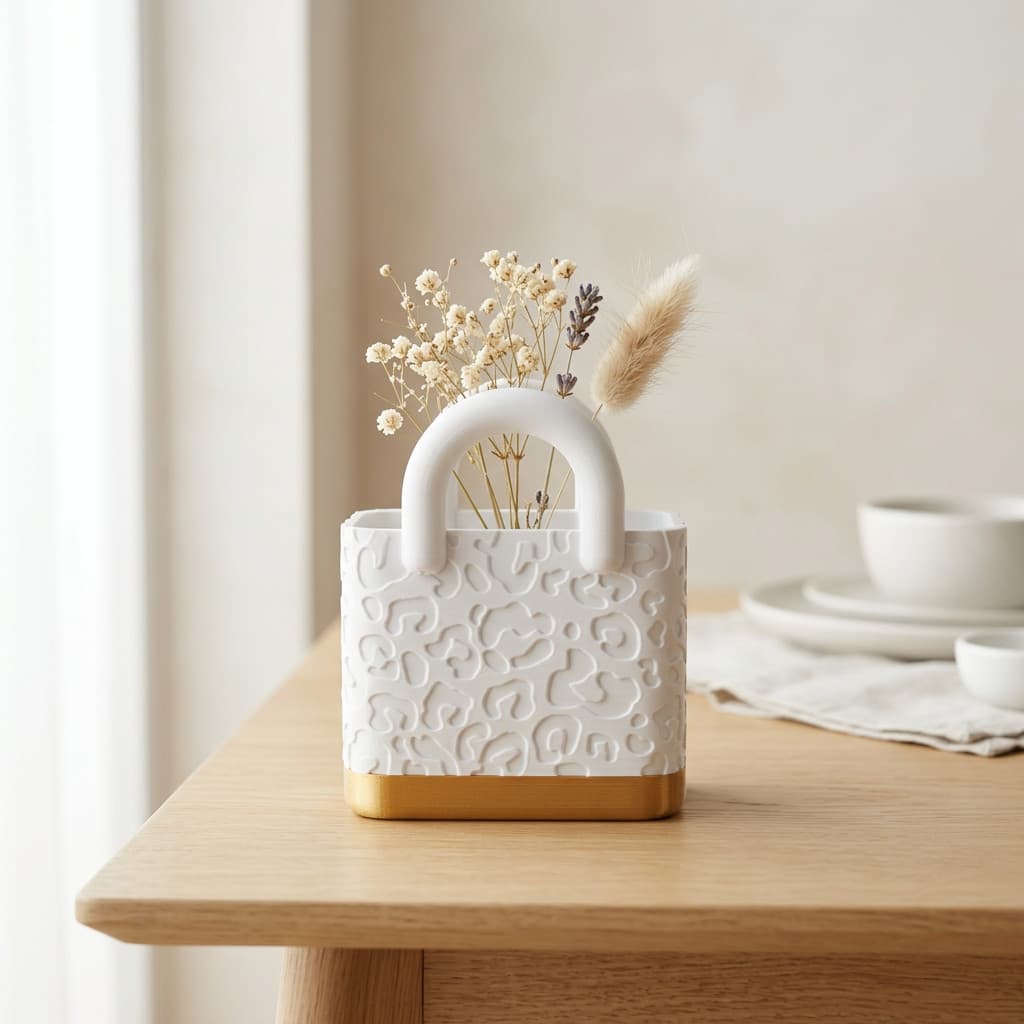 ArtLine - GiftBag de Luxo - 12x15cm - Porta Objetos Moderno