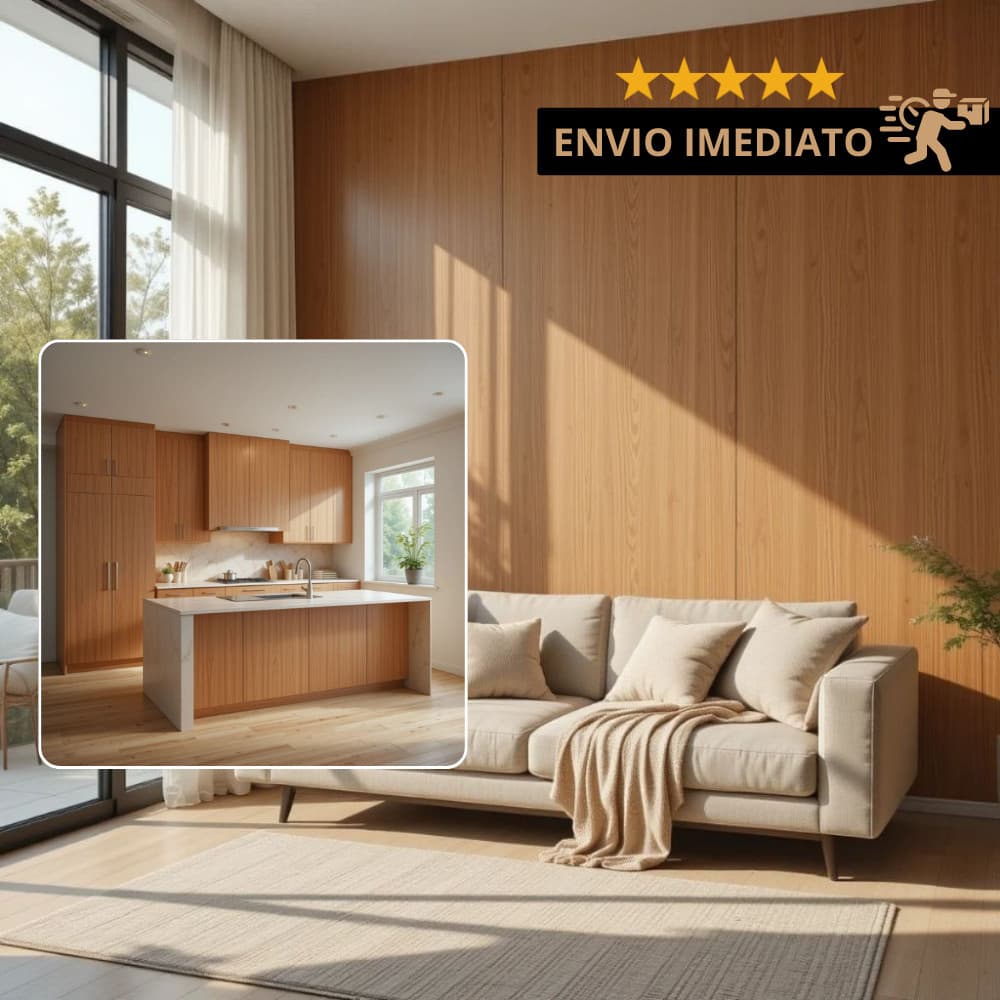 Papel Adesivo Madeira 3D Autocolante 5m A 20m x 45cm Lavável Resistente Cozinha Banheiro Quarto Luxo Envio Imediato