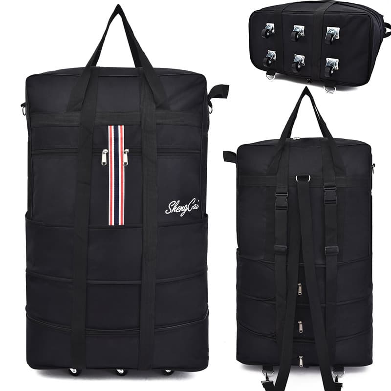 Grande capacidade 158 remessa de ar Universal roda saco Oxford pano dobrável retrátil à prova dwaterproof água bagagem v