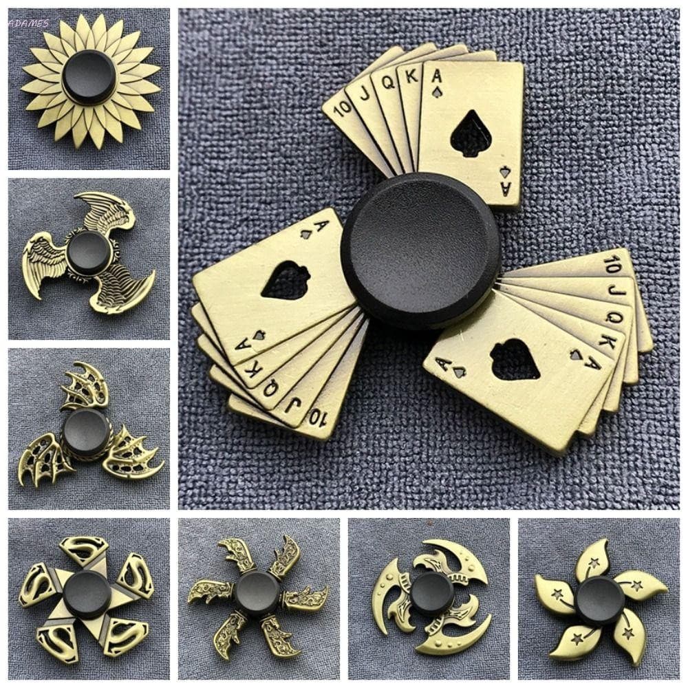 ADAMES Fidget Spinner, Brinquedo de Metal para os Dedos, Alivia a Ansiedade do TDAH, Cheio de Diversão, Brinquedo Girató
