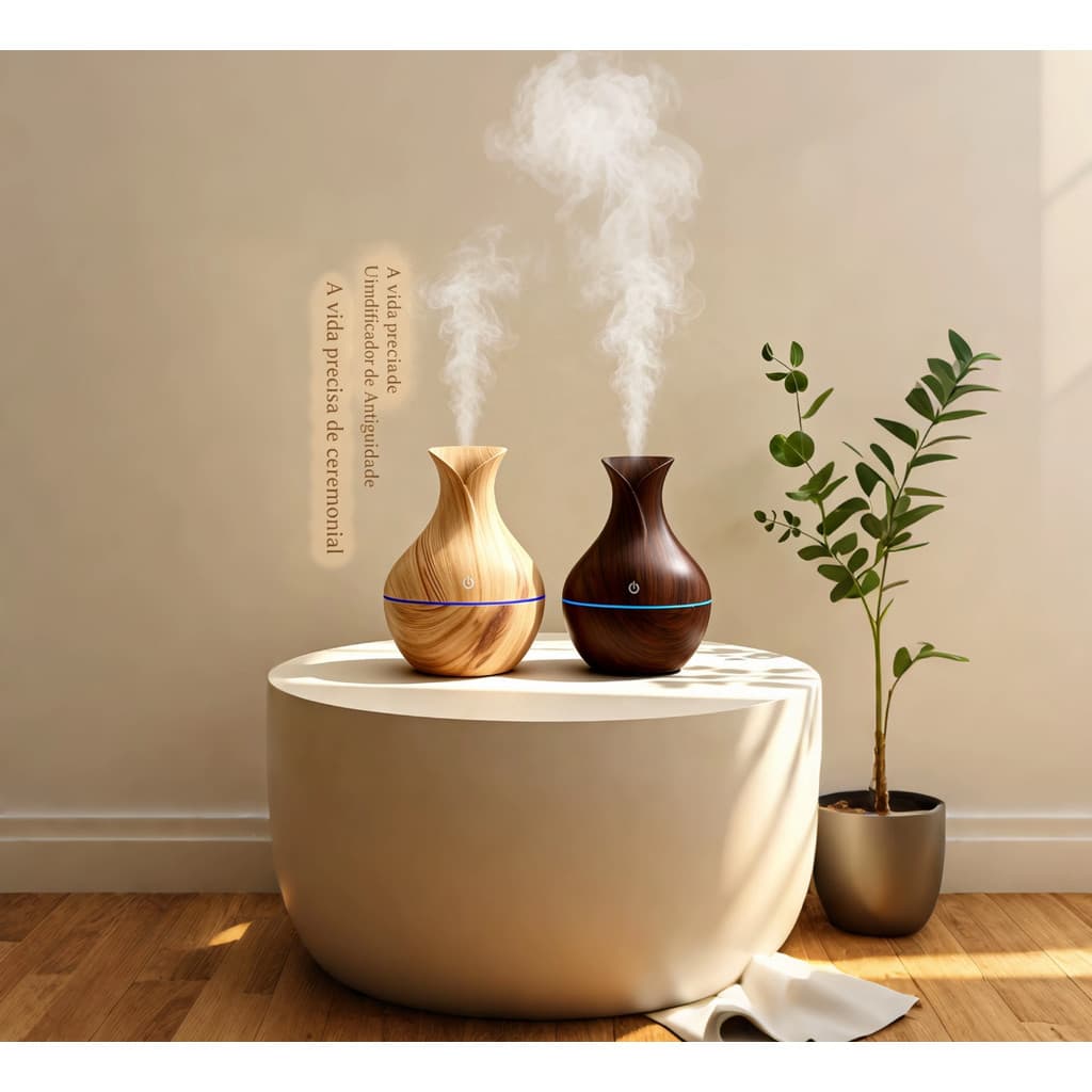 Novo produto antigo rima vaso umidificador atmosfera luz presente mudo grandes aparelhos de nevoeiro doméstico pequeno u