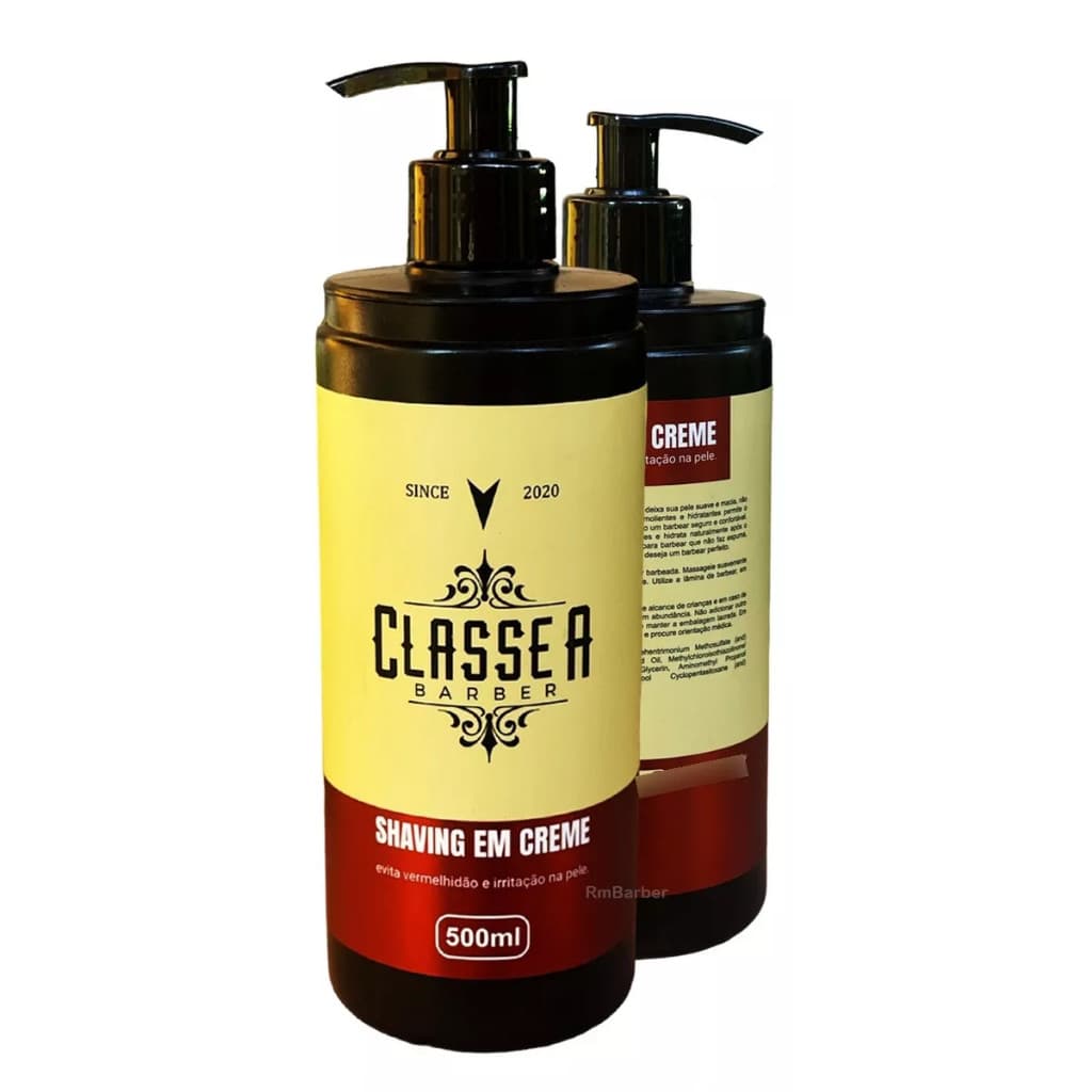 Shaving em Creme Classe A 500ml Shaving Creme De Barbear Pra Fazer Barba Pezinho E Navalhado