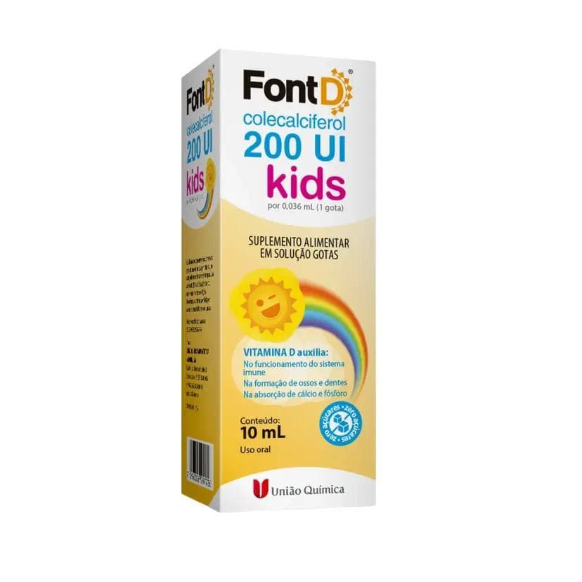 Vitamina D 200UI Font D Kids Gotas 10ml