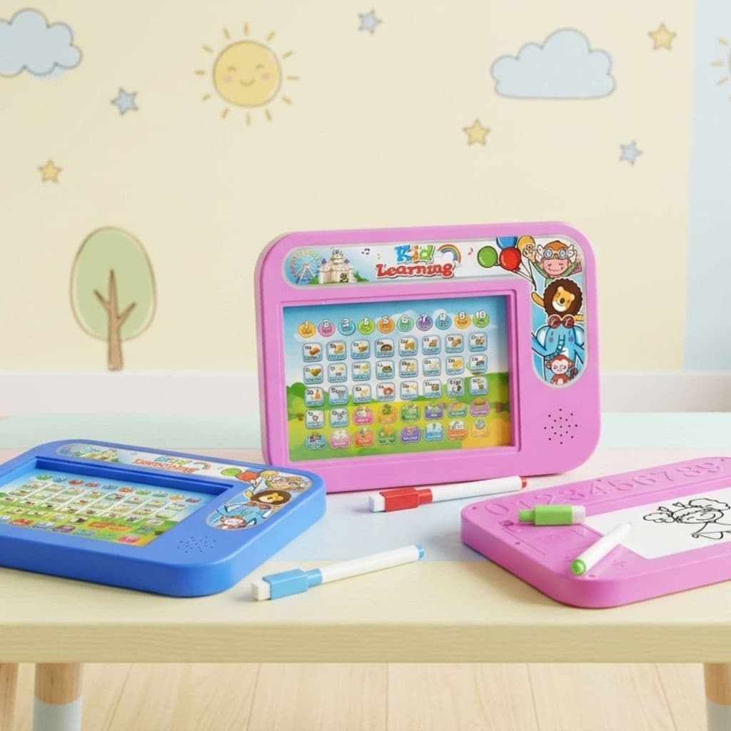 Tablet Educativo Alfabetização Bilingue Lousa verso Wordpad