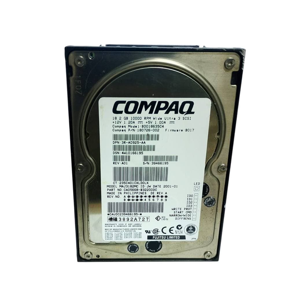 HD Compaq 18.2GB SCSI MAJ3182MC para Servidor e Storage