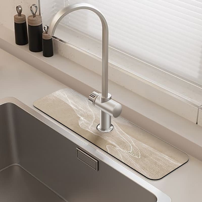 Moderno simples torneira lavatório almofada absorvente bancada pia do banheiro absorvente lavatório almofada à prova dwa