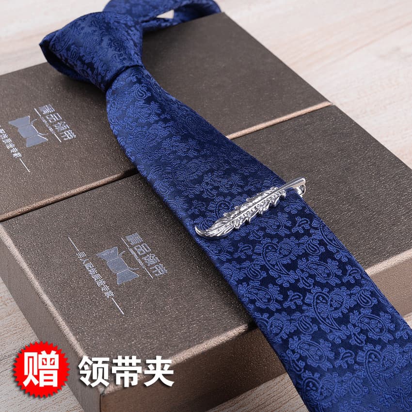 [Prendedor de gravata grátis] Gravata masculina estilo coreano, negócios, Casual, gravata estreita, noivo, casamento, es