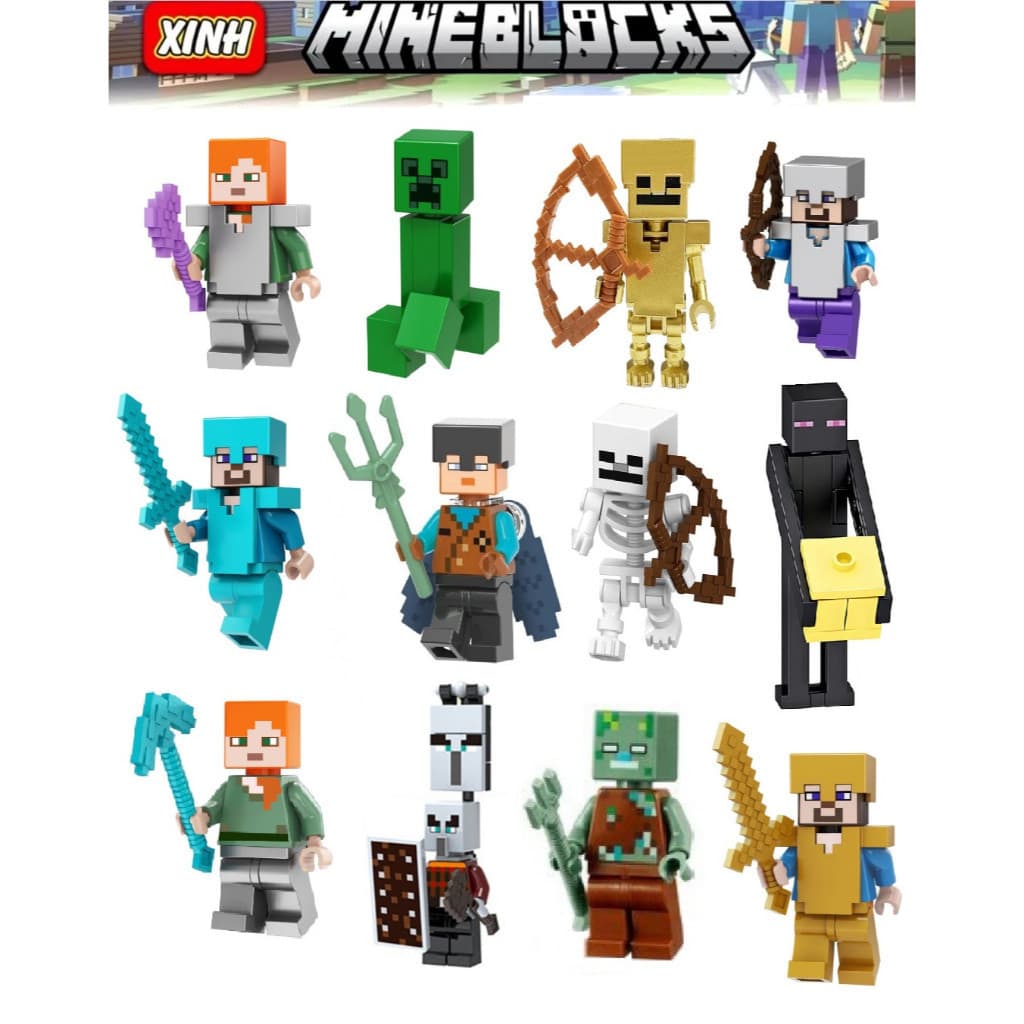 MineBlocks - Blocos de Montar (Compartível com Lego)