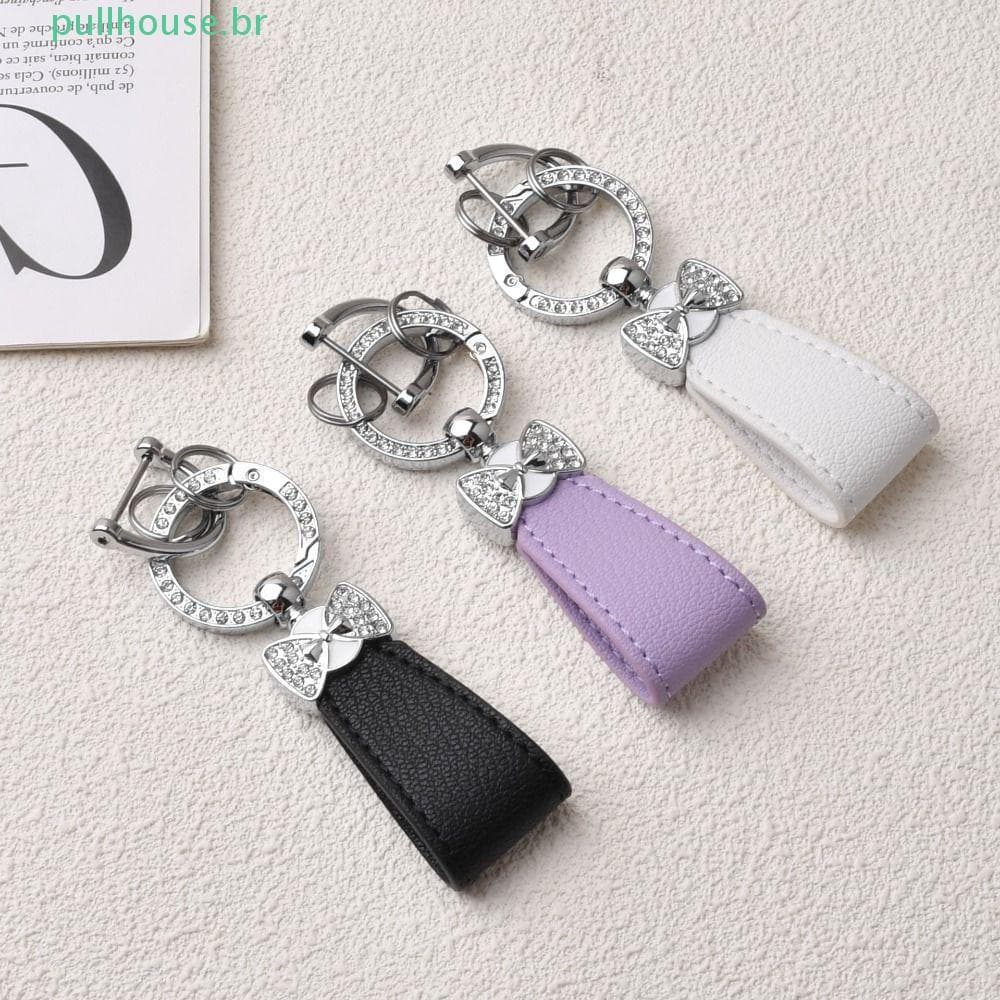 Chaveiro De Carro De Couro PULLHOUSE , Organizador De Chaves , Bolsa Feminina , Decoração De Moda , Genuíno De Luxo