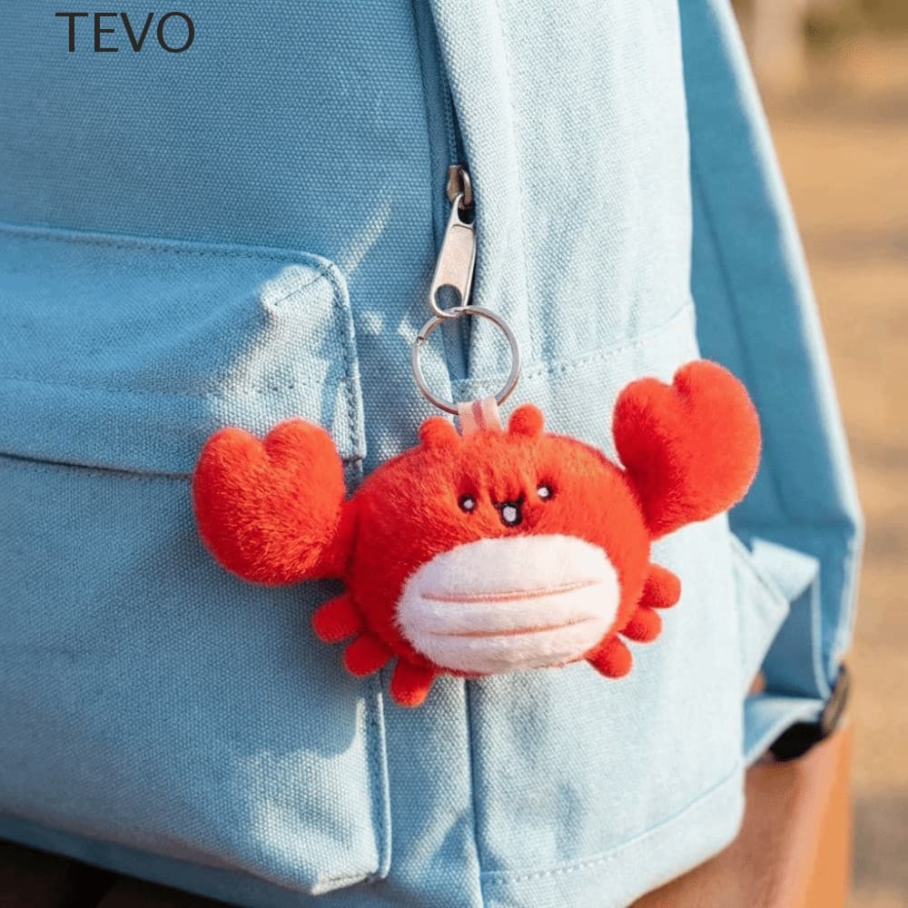 Chaveiro De Lanche TEVO , Pingente De Comida De Pelúcia Fofo De Desenho Animado , Bolsa Em Forma De Animal Macio Miniatu
