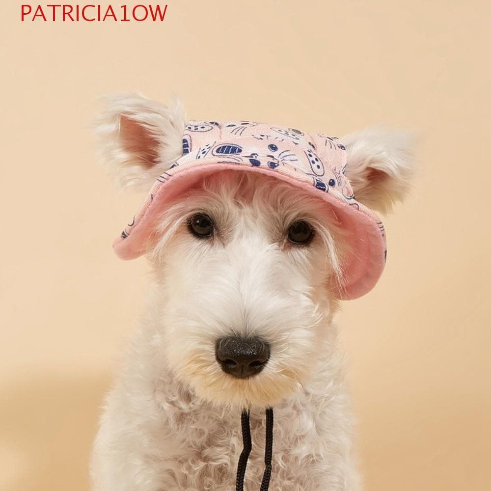 PATRICIA1OW Chapéu De Pescador Para Cães , Sol Gatos De Estimação Com Laço Vermelho Respirável Protetor Solar Expostos O