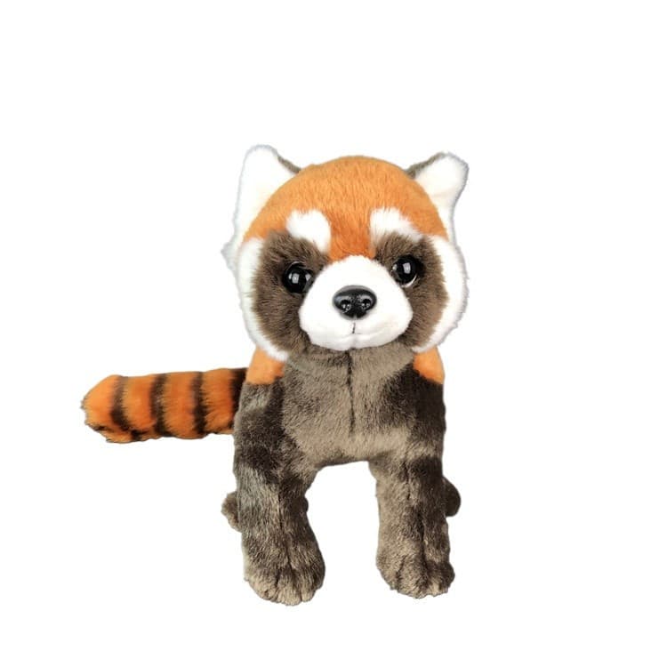 Bicho De Pelúcia Fofo De Panda Vermelho – Adorável Brinquedo Para Decoração De Quarto E Mesa , Presente De Feriado Perfe