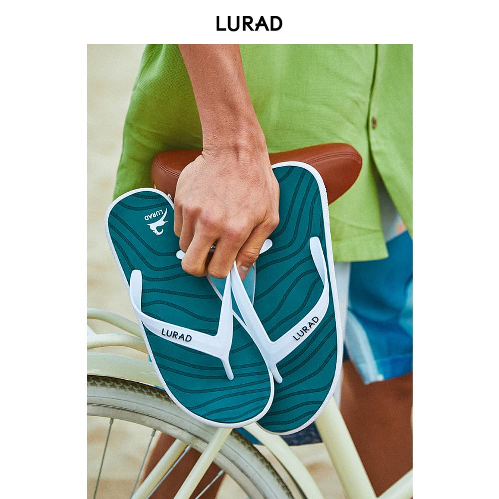 Luladi chinelos masculinos verão Casual antiderrapante juventude exterior usar sandálias chinelos de borracha respirável