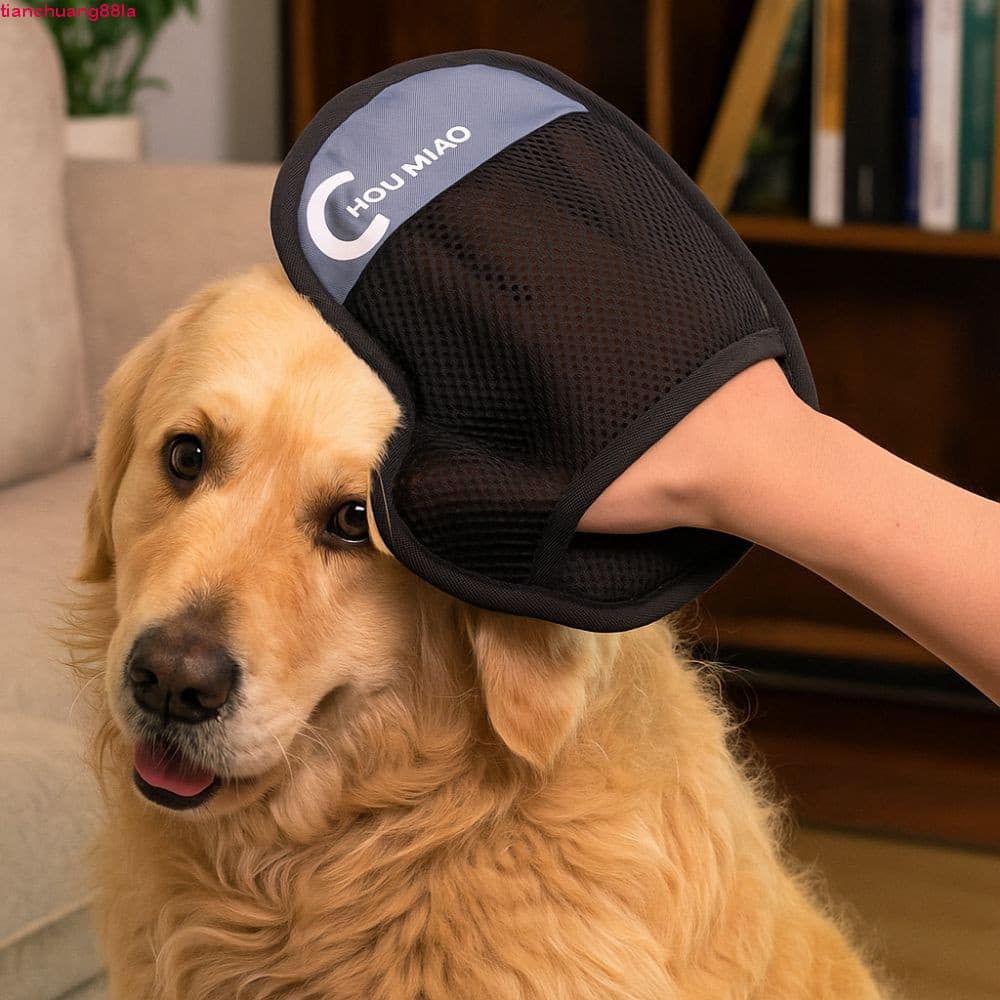 TIANCHUANG 2pcs Luvas De Remoção De Pêlos De Animais De Estimação , Removedor Eletrostático Respirável De Malha , Despoe