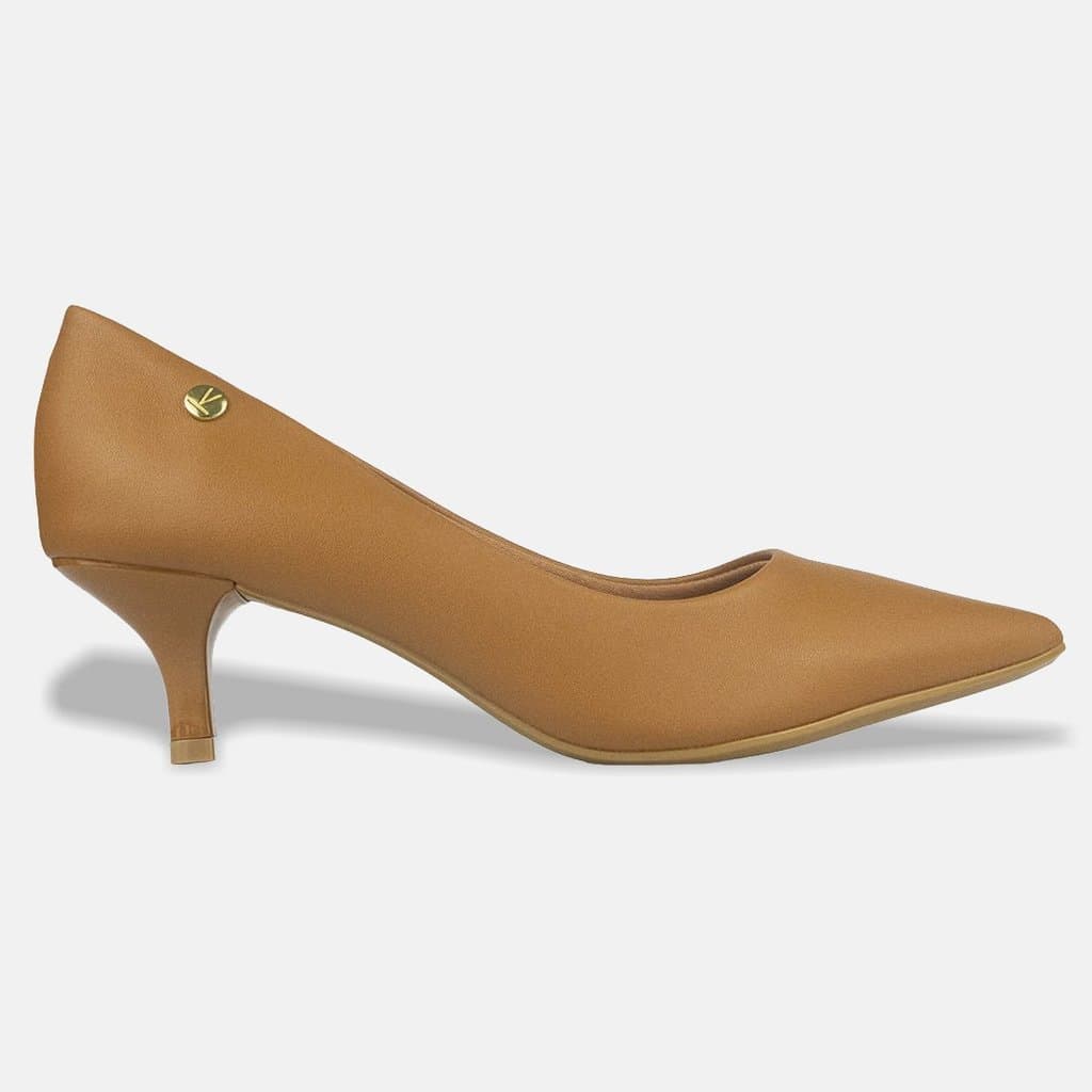 Sapato Scarpin Vizzano Bico Fino Pelica - 1122.828.7286 Caramelo - 34
